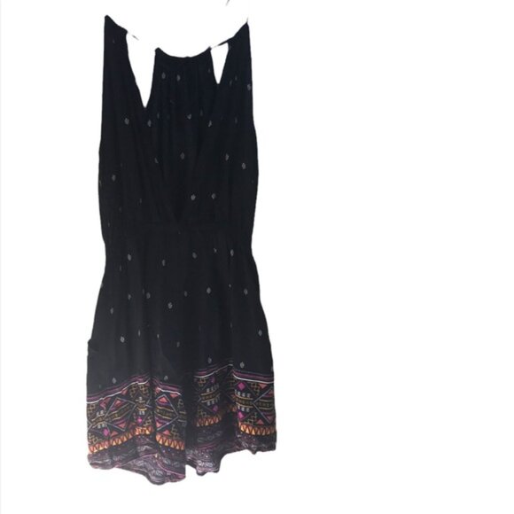 H&M COACHELLA Romper Shorts Festival Aztec Tribal Print Straps Jumpsuit Print 10 - Picture 3 of 16